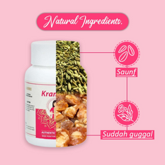 Natural Ingredients of FAG KRAMFEE 30 CAPSULE – 1000 MG – PERIOD PAIN WELLNESS