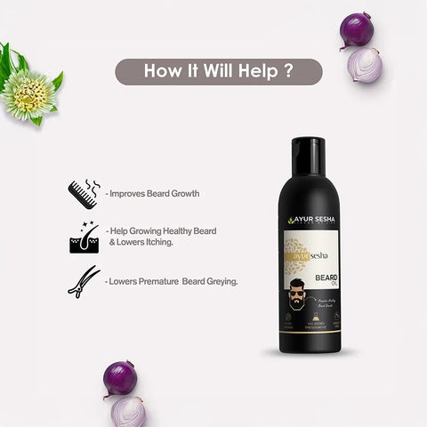 Beard Oil - Natural Herbal Formula for Thicker, Healthier Beard Growth